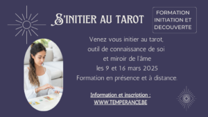Venez vous initier au TAROT les 9 et 16 mars 2025