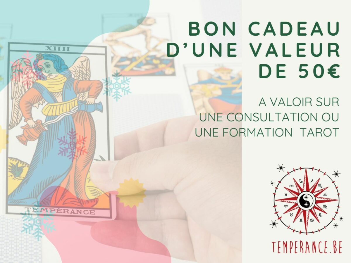 Bon cadeau TEMPERANCE 50€ Tarot Bon cadeau 50€